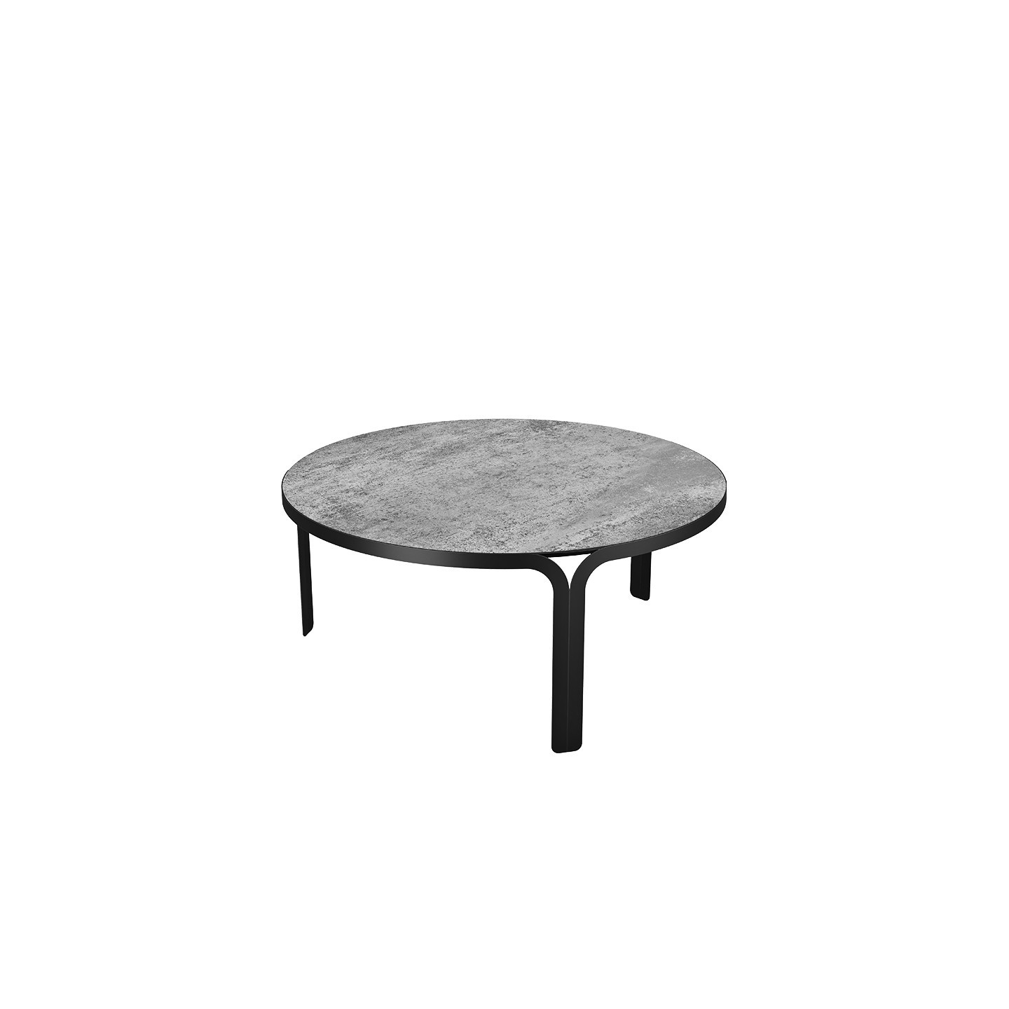 Table basse en céramique MADURA Ø90 x 40 cm, 9 finitions de plateaux Akante