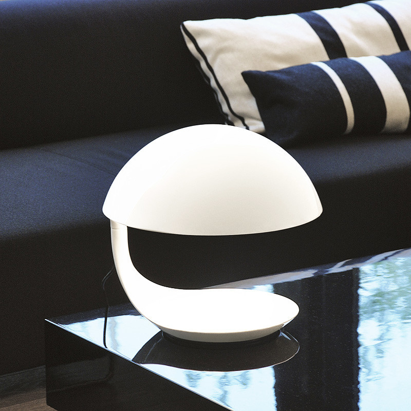 Lampe à poser design COBRA, 4 coloris Martinelli Luce