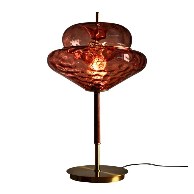 Lampe à poser en verre coloré OSANA, 2 coloris