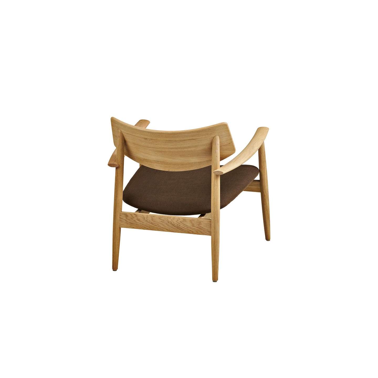 Fauteuil chêne OLVERA avec assise en tissu