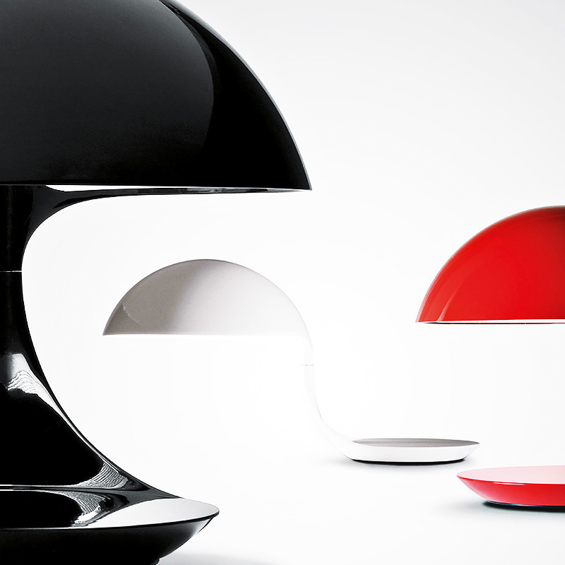 Lampe à poser design COBRA, 4 coloris Martinelli Luce