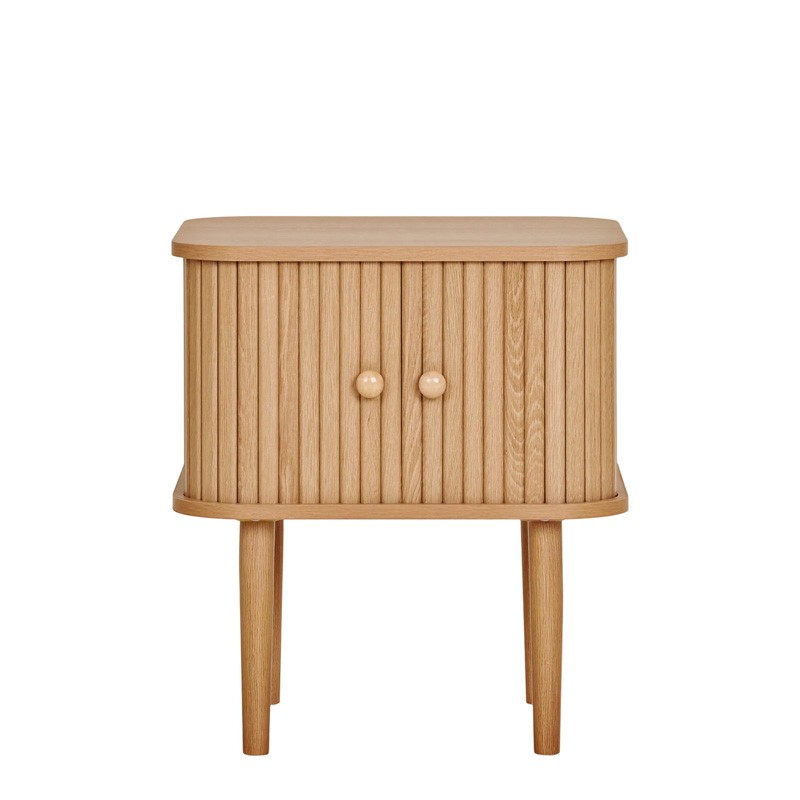 Table d'appoint NIKKO à portes coulissantes