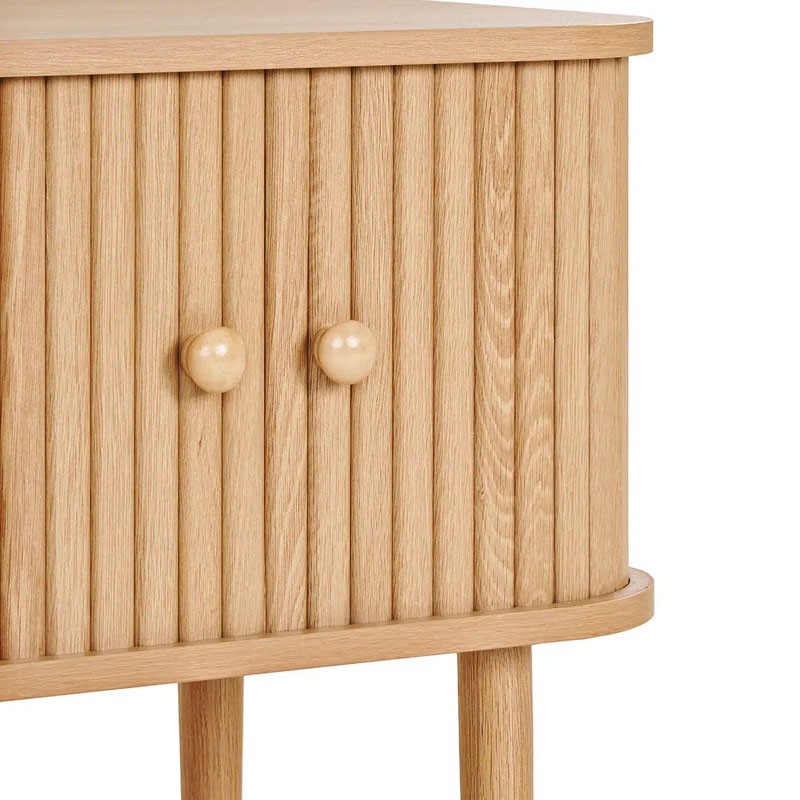 Table d'appoint NIKKO à portes coulissantes