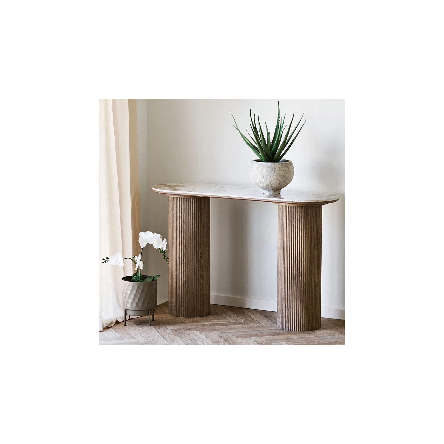 Meuble entrée console ATHENS, longueur 120 cm