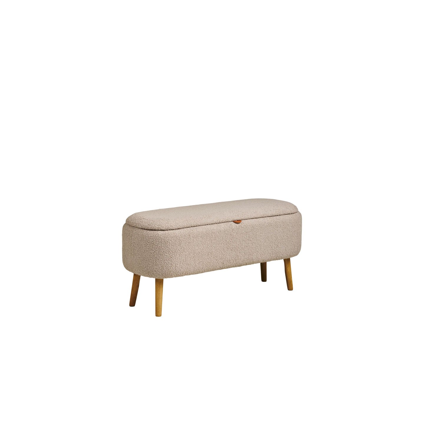 Meuble banc rangement HARLOW beige