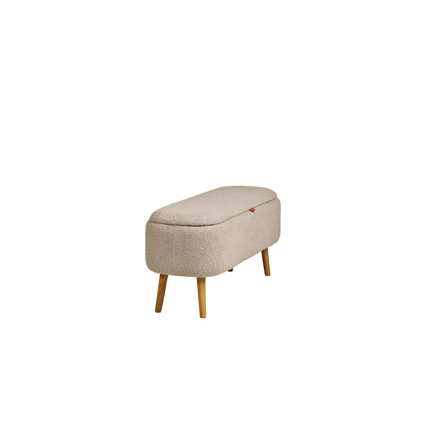 Meuble banc rangement HARLOW beige