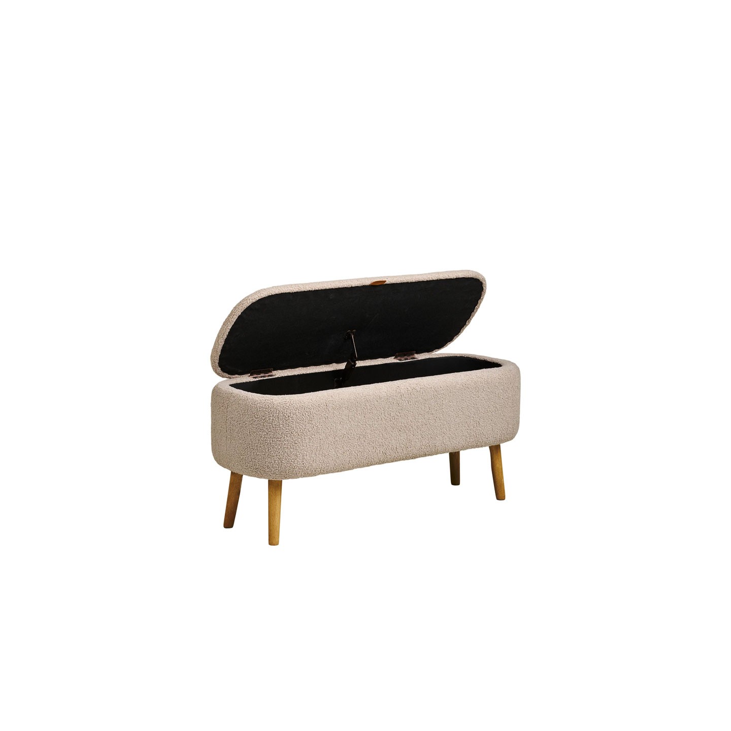 Meuble banc rangement HARLOW beige