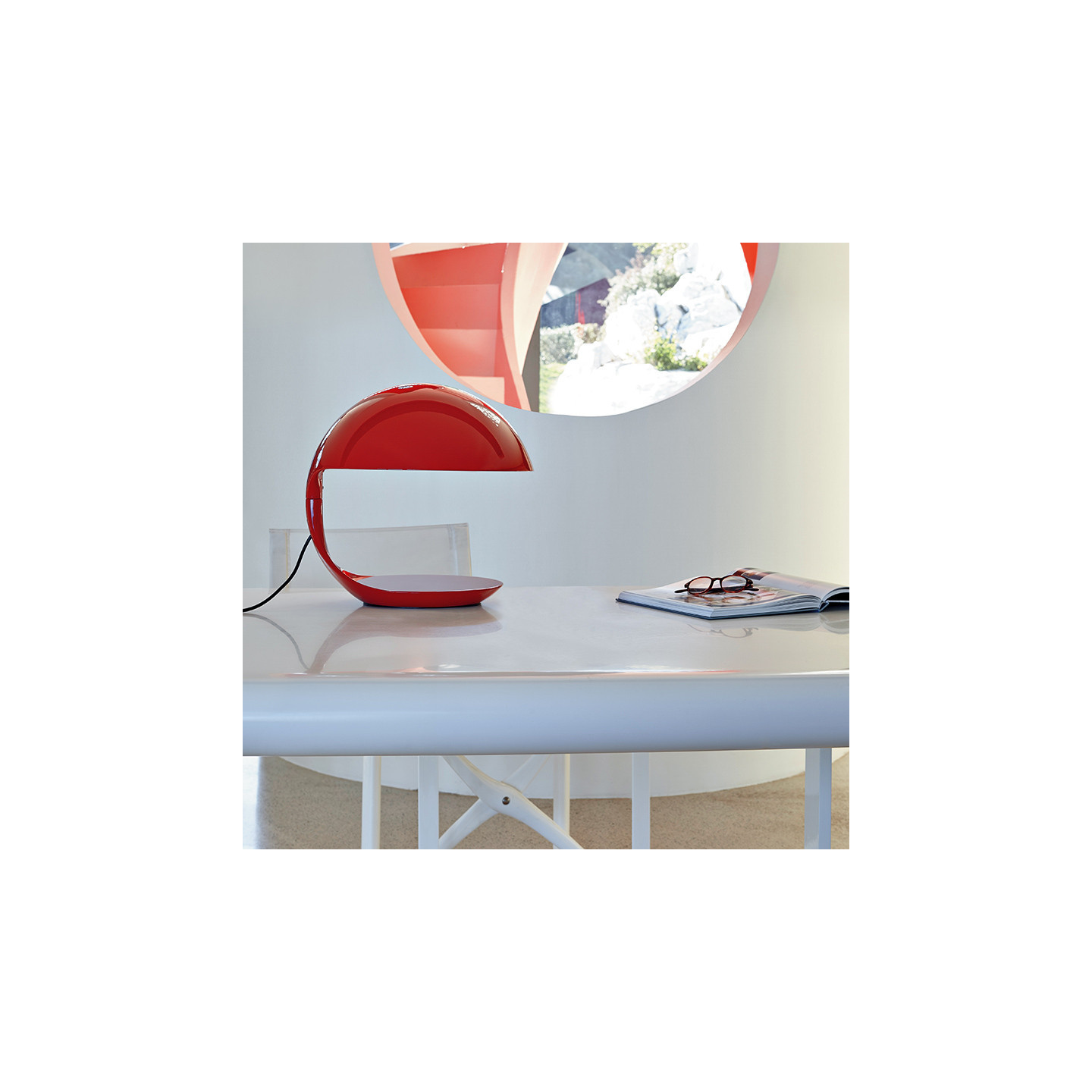 Lampe à poser design COBRA, 4 coloris Martinelli Luce