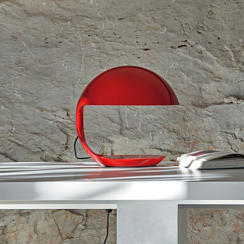 Lampe à poser design COBRA, 4 coloris Martinelli Luce