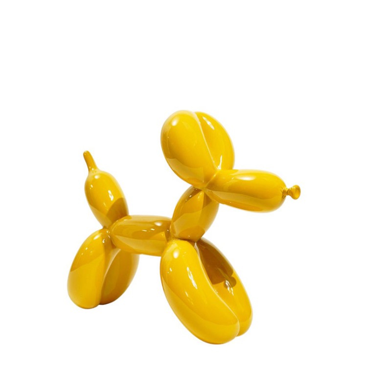Statue chien ballon jaune JEFF