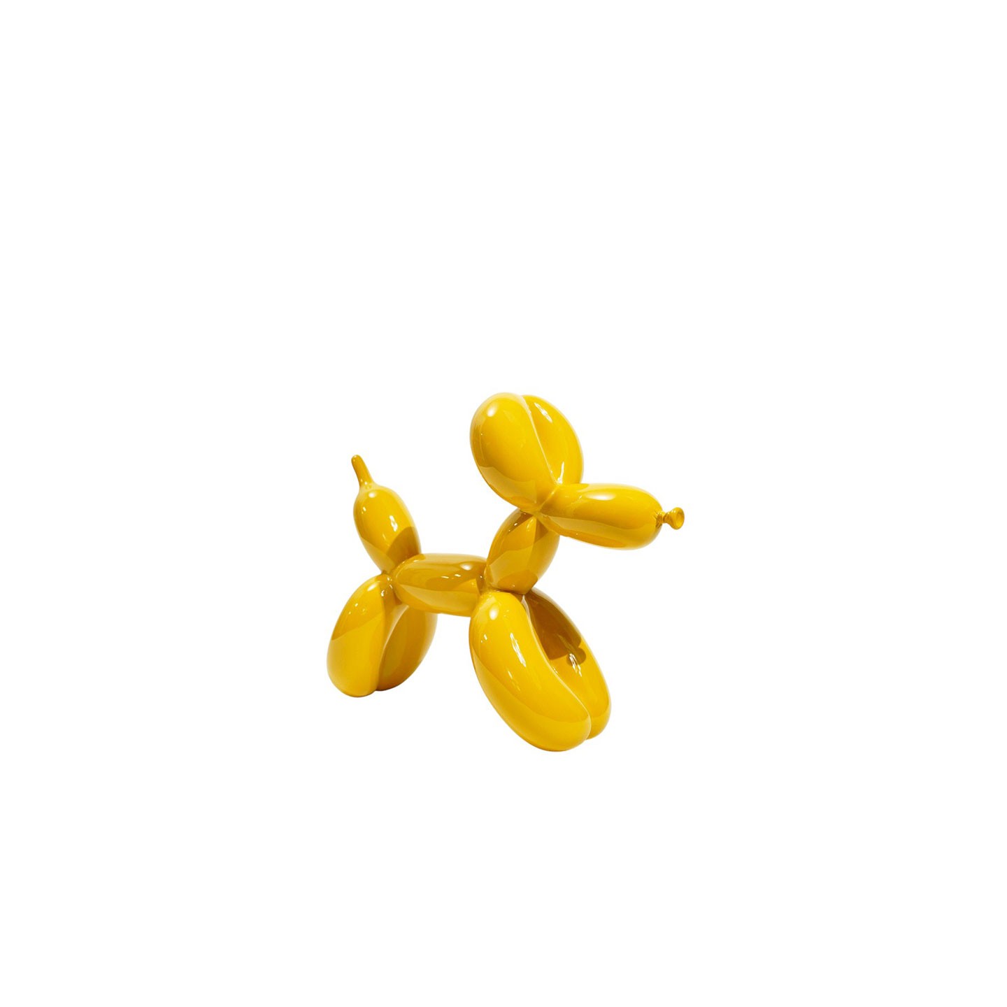 Statue chien ballon jaune JEFF