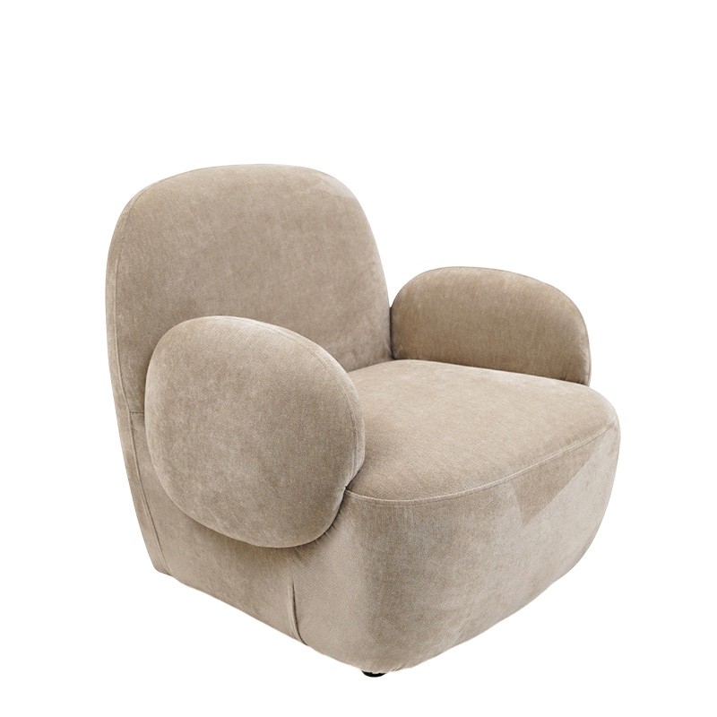 Fauteuil salon beige ORIANE