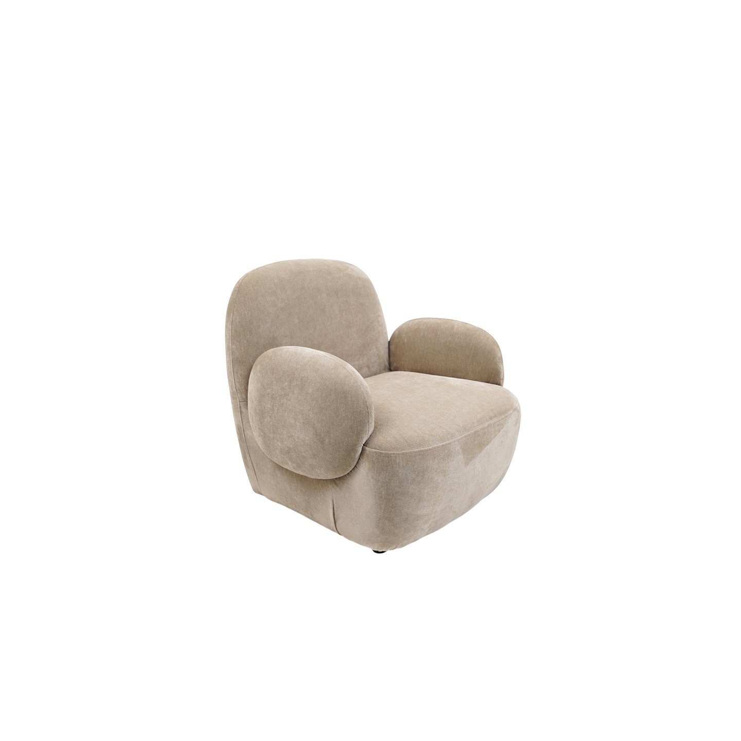 Fauteuil salon beige ORIANE