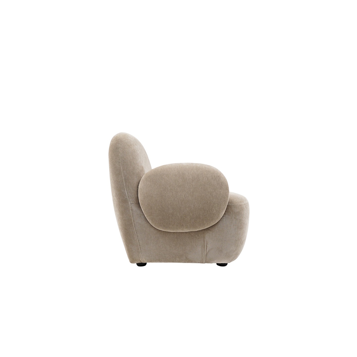 Fauteuil salon beige ORIANE