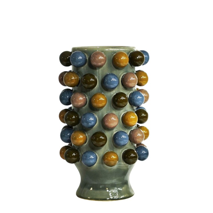 Vase grappa REBBECA gris vert