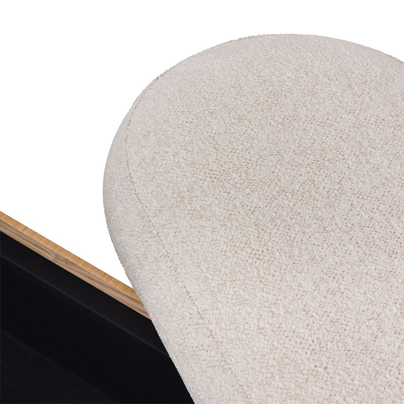 Banc avec coffre de rangement OCRINA blanc