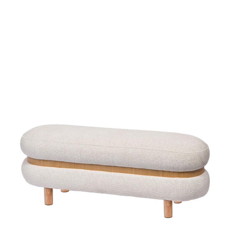 Banc avec coffre de rangement OCRINA blanc