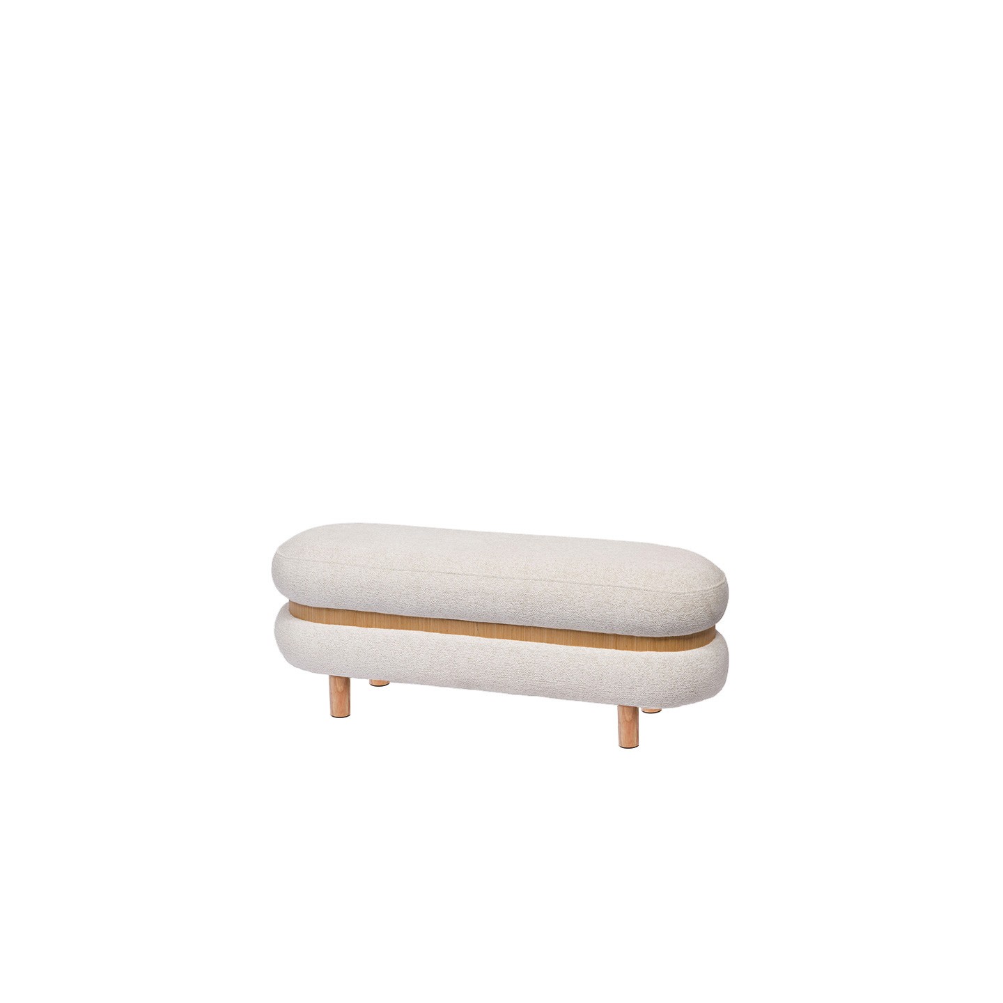 Banc avec coffre de rangement OCRINA blanc