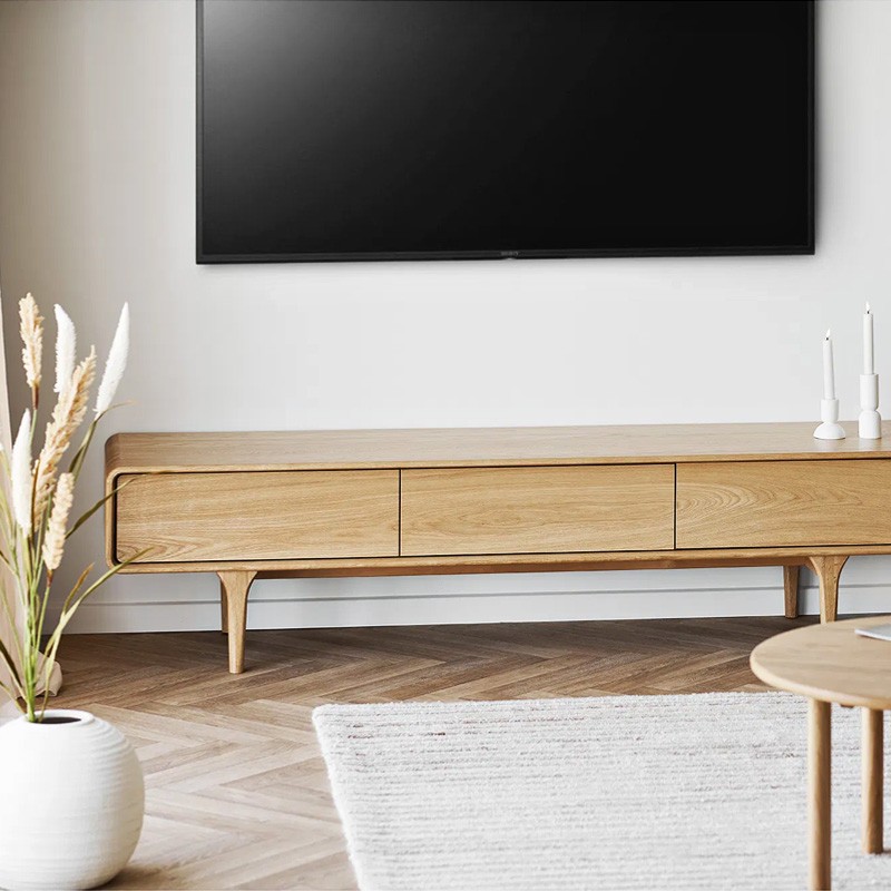 Meuble tv en chêne massif DARWIN