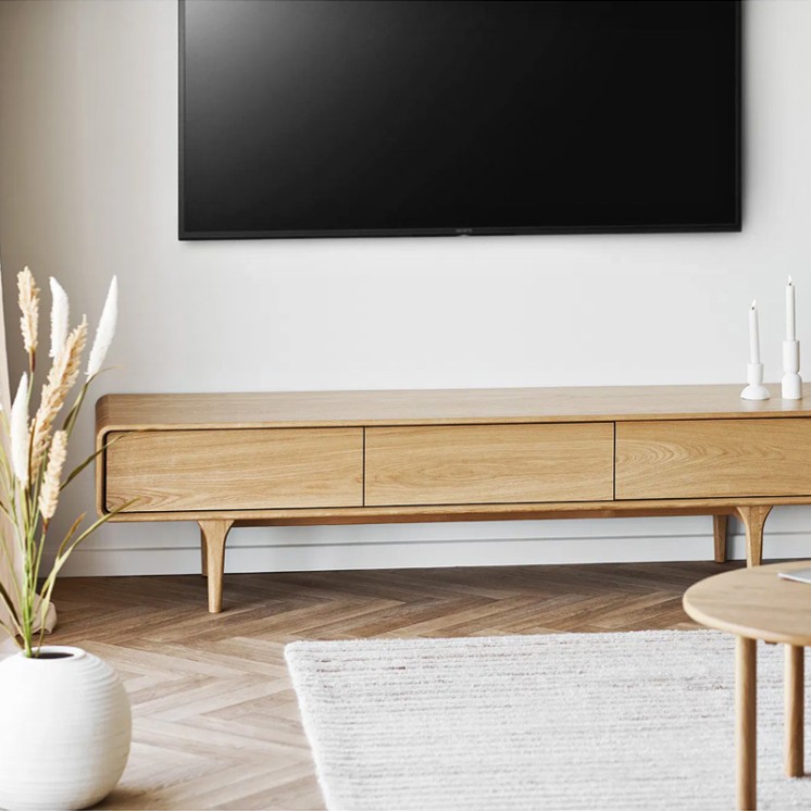 Meuble tv en chêne massif DARWIN