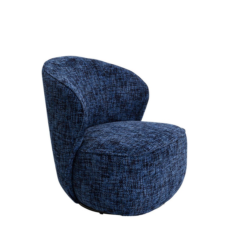 Fauteuil tissu pivotant ELLIE, 3 coloris