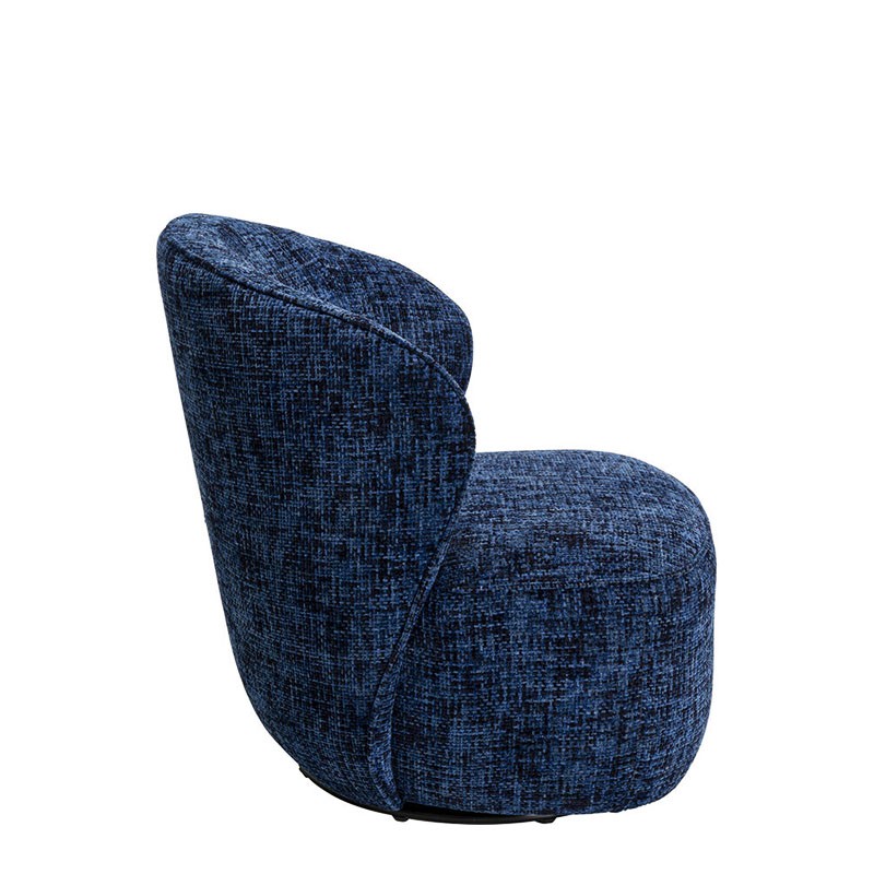 Fauteuil tissu pivotant ELLIE, 3 coloris