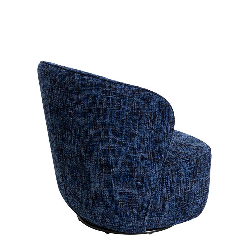 Fauteuil tissu pivotant ELLIE, 3 coloris