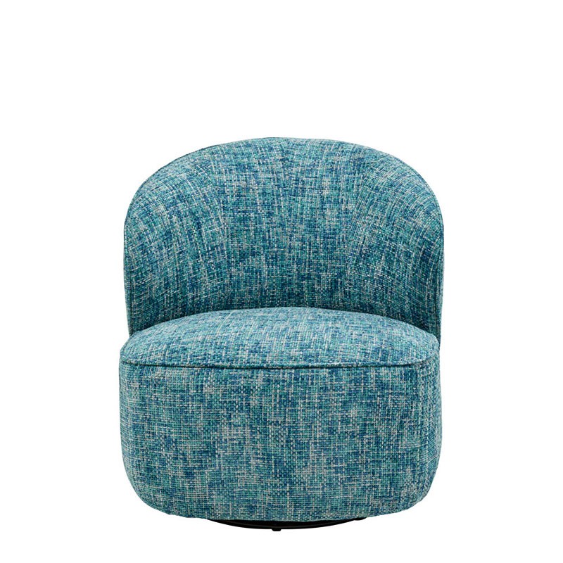 Fauteuil tissu pivotant ELLIE, 3 coloris