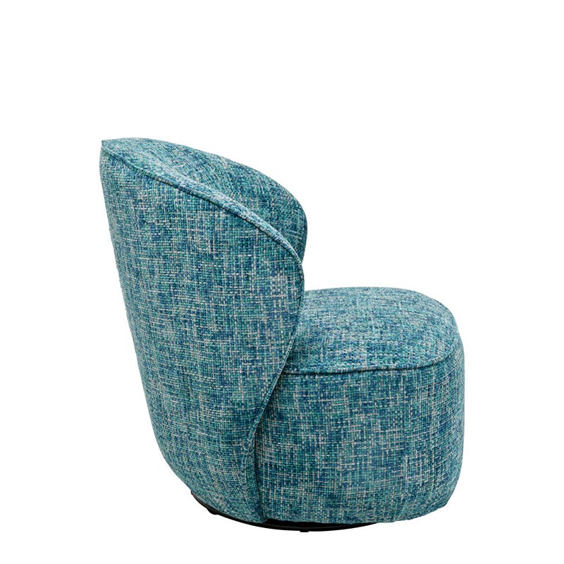 Fauteuil tissu pivotant ELLIE, 3 coloris