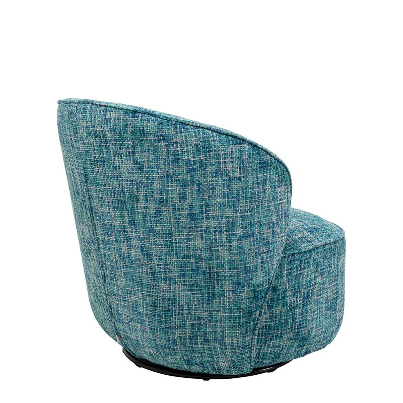 Fauteuil tissu pivotant ELLIE, 3 coloris