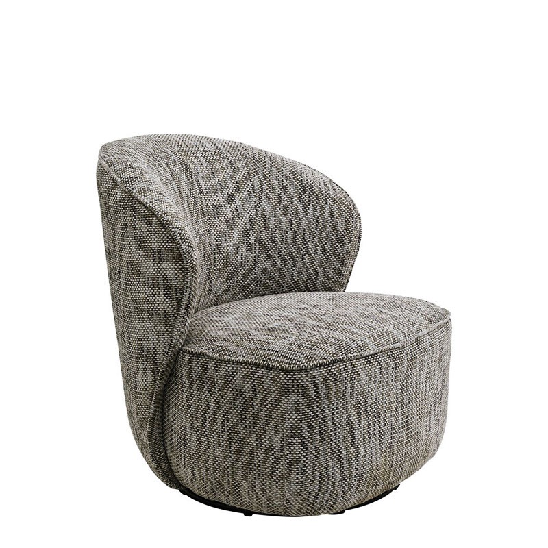 Fauteuil tissu pivotant ELLIE, 3 coloris