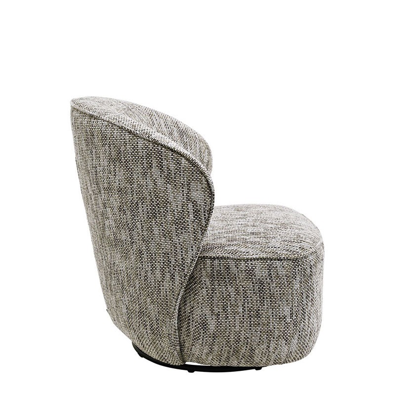 Fauteuil tissu pivotant ELLIE, 3 coloris