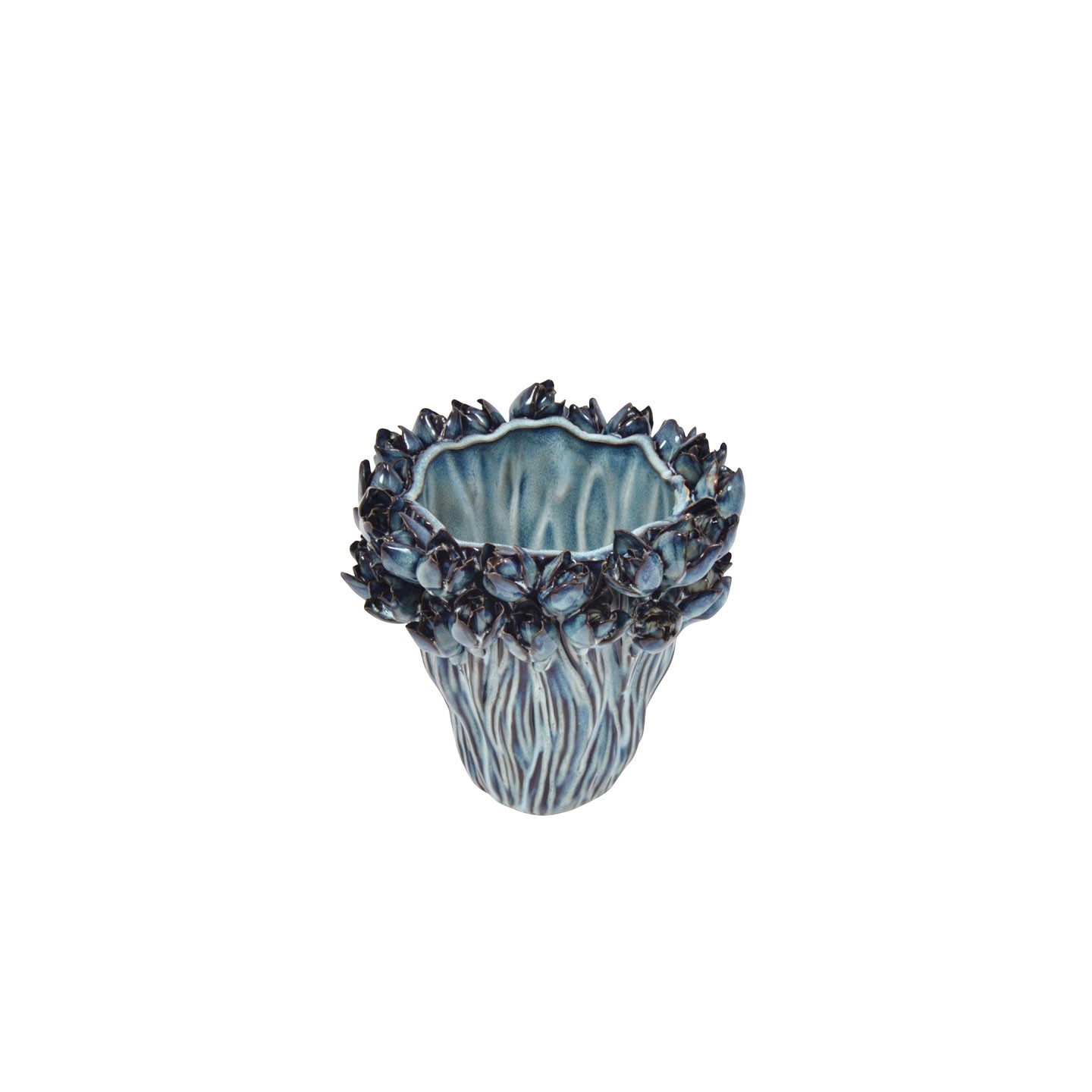 Vase céramique bleu DARWIN