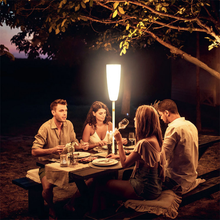 Lampadaire sans fil rechargeable PARANOCTA avec ou sans base, 4 coloris Paranocta