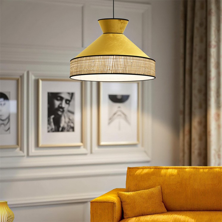 Suspension velours GATSBY, 9 coloris