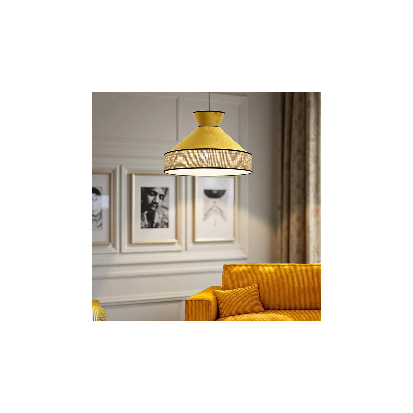 Suspension velours GATSBY, 9 coloris