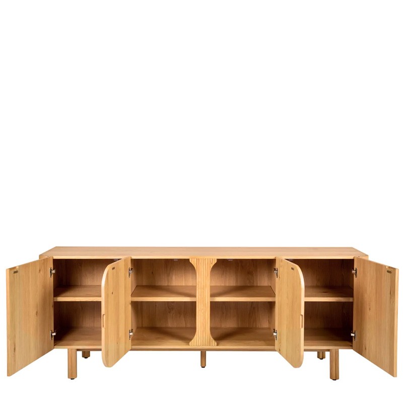 Bahut 4 portes SIROCCO en chêne naturel