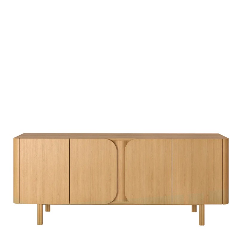 Bahut 4 portes SIROCCO en chêne naturel