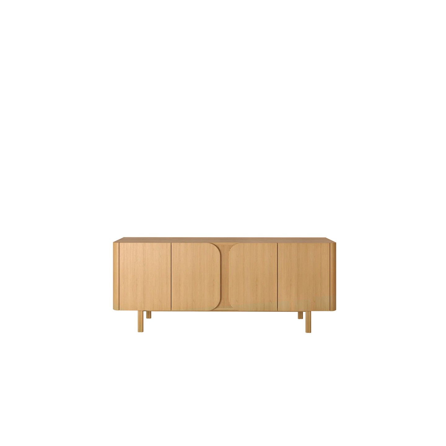 Bahut 4 portes SIROCCO en chêne naturel