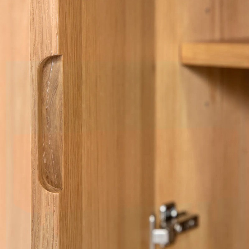 Bahut 4 portes SIROCCO en chêne naturel