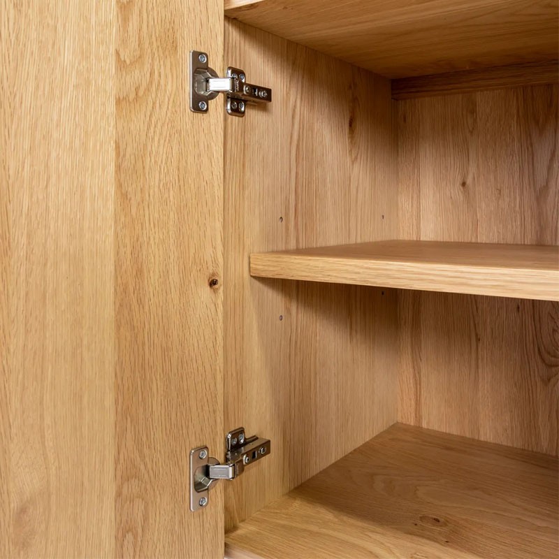 Bahut 4 portes SIROCCO en chêne naturel