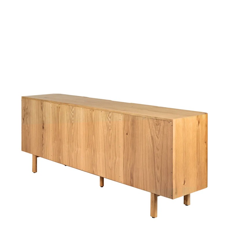 Bahut 4 portes SIROCCO en chêne naturel