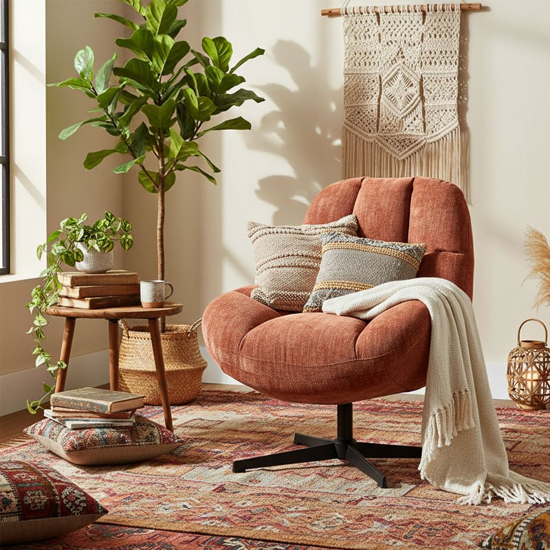 Fauteuil pivotant confortable MOLTO, 4 coloris