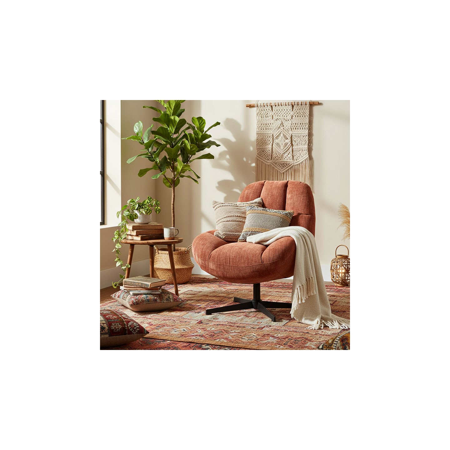 Fauteuil pivotant confortable MOLTO, 4 coloris