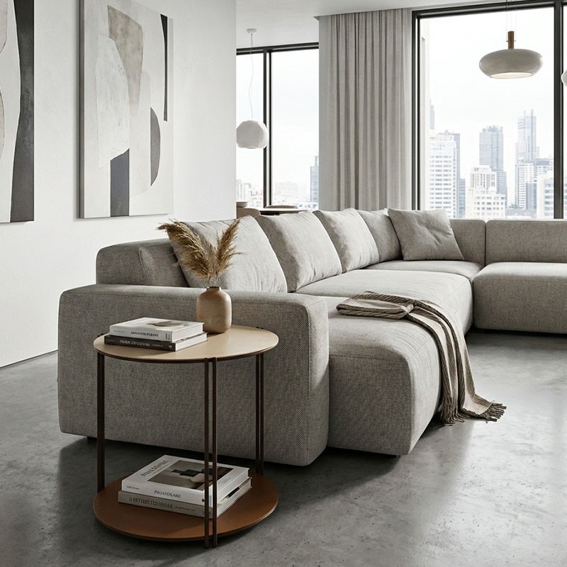 Bout de canapé design moderne VARIANCE, 4 coloris