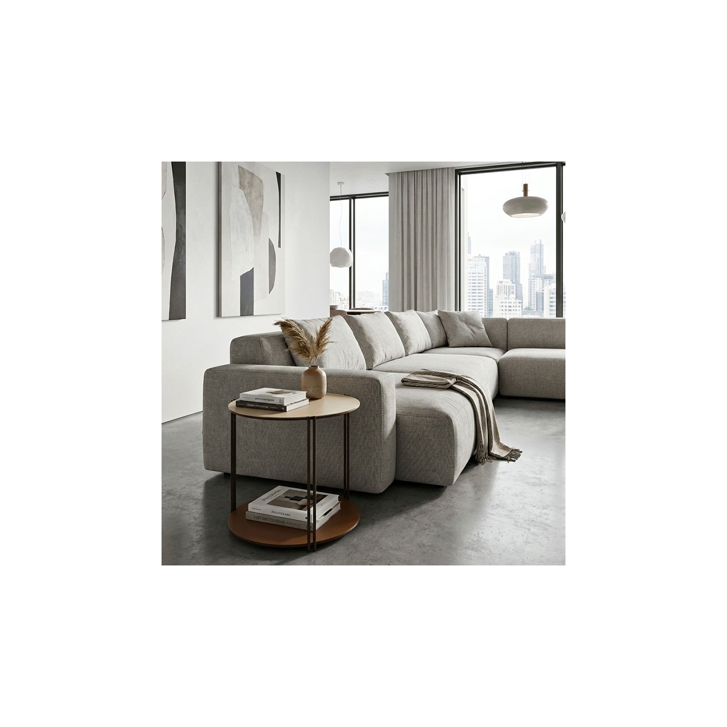 Bout de canapé design moderne VARIANCE, 4 coloris