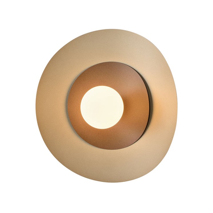 Applique originale ALIZE coloris graine de lin & havane, 4 diamètres