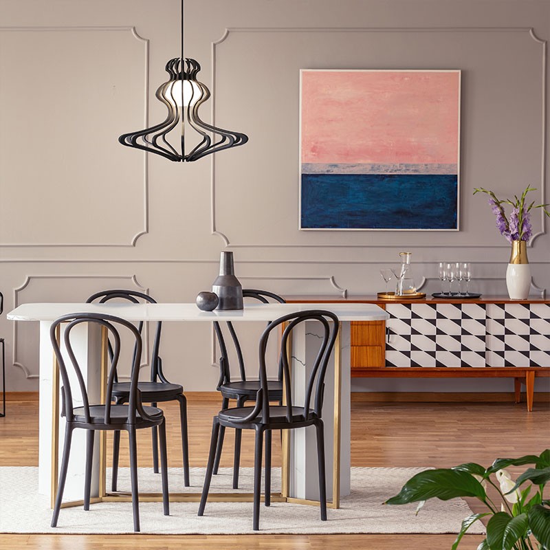 Suspension bois WOMAN BLACK S avec ou sans diffuseur Rif