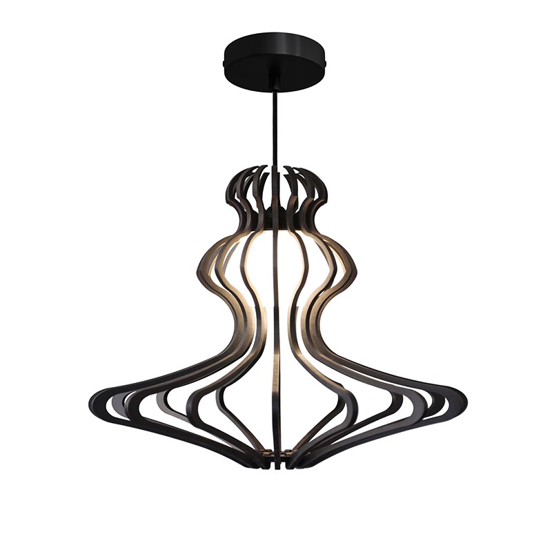 Suspension bois WOMAN BLACK S avec ou sans diffuseur Rif