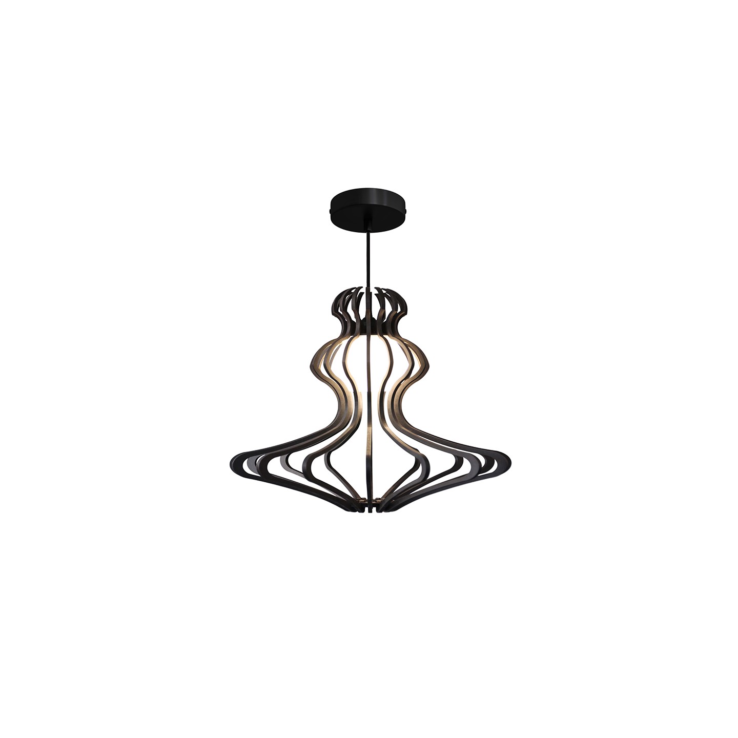 Suspension bois WOMAN BLACK S avec ou sans diffuseur Rif